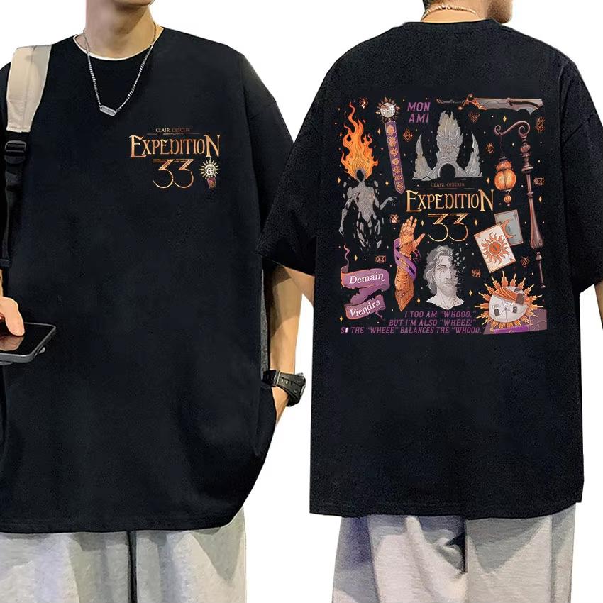 

Game Clair Obscure Expedition 33 Gamer Esquie Tshirt 2026 Summer Mens Womens Luxury Harajuku Fashion Cotton Tshirt StreetY2K S
