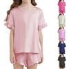 Children's Sleepwear 2-piece Home Clothes Short Sleeve Shorts Sleepwear Set