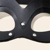 Catgirl Eye Mask With Leather Rivets Choker Catgirl Costume Accessories Half Face Mask For Women Masquerade Halloween