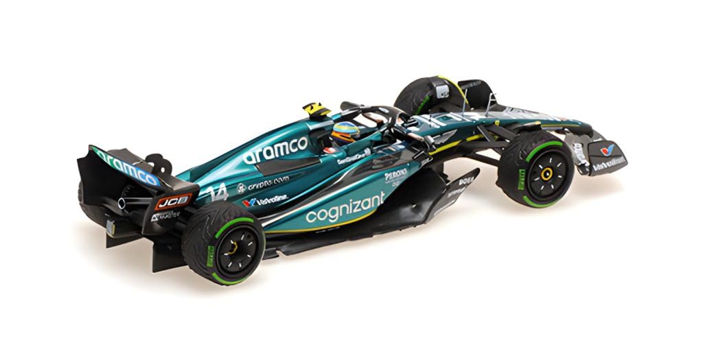 Minichamps Scale Aston Martin Aramco Cognizant F1 Team AMR23 2023 F1 Dutch Grand Prix 2nd Place Alonso 1/43 #14 F. [Resin]