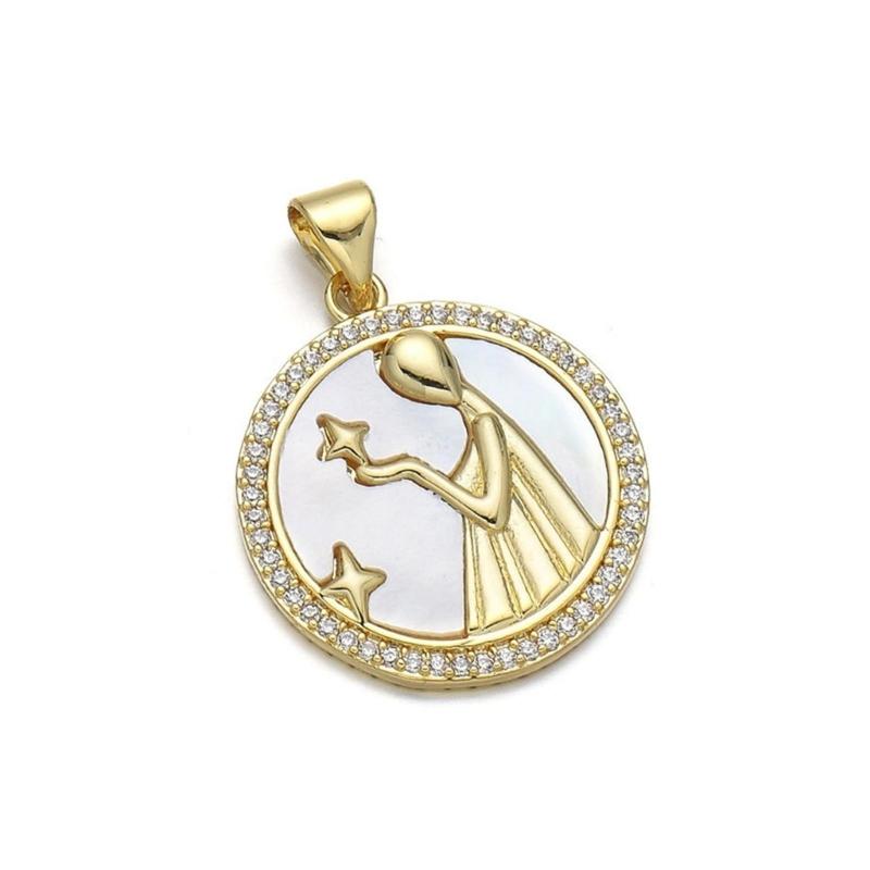 Handmade Jewelry Making Delights Constellations Copper Charm Constellations Pendants Present for Crafting Enthusiasts