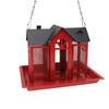 Bird Feeder House for Outside Mesh Wild Bird Feeder Large Capacity Weatherproof Bird Feeding Station Hanging for Garden Yard   Proof