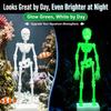 Bubble Activated Aquarium Skeleton Ornament Luminous Skeleton Air Stone  Fish Tank Decoration