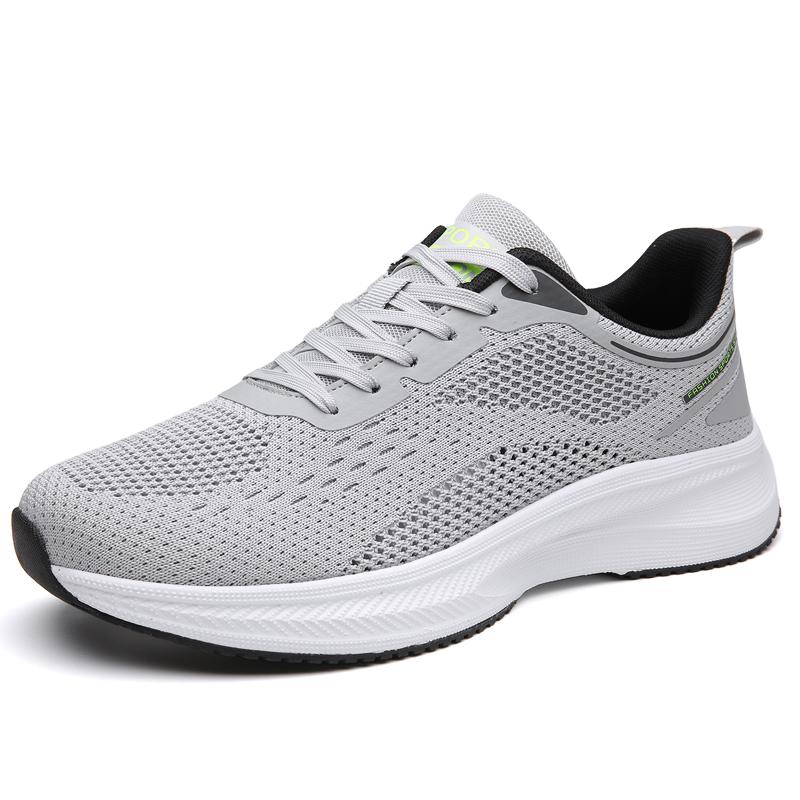 

Men s running shoes, sports and outdoor exercise shoes, fitness shoes, running and walking tennis shoes, breathable sports and f 38 серый