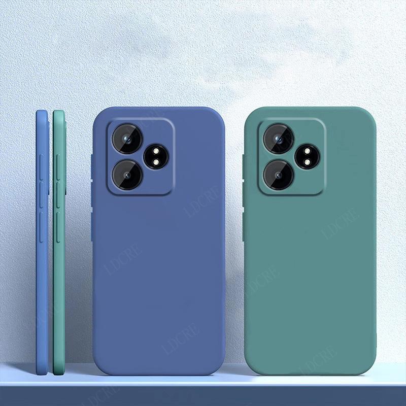 For Cover OPPO Realme GT 6T Case For Realme GT 6T Capas New Liquid Silicone Shockproof TPU Soft Cover For Realme GT 6T Fundas