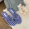 Fashion Detachable Butterfly Orchid Decoration Flat Slippers Women Sexy Clip Toe Flip Flops Elegant Comfort Hawaiian Vacation Beach Shoe