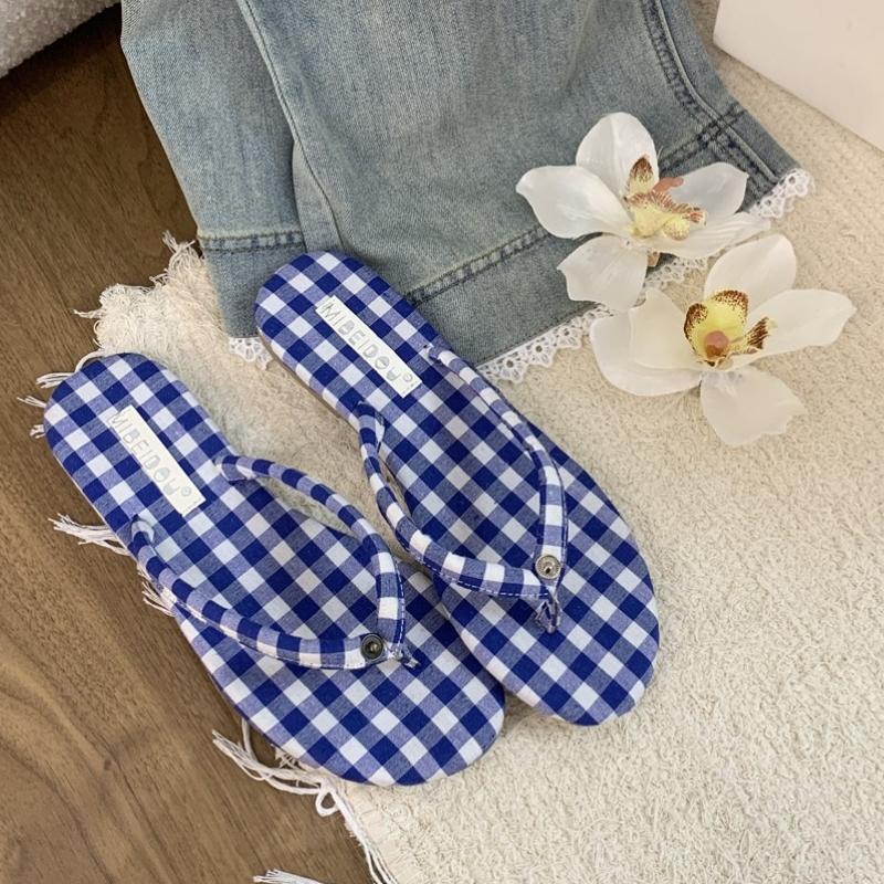 Fashion Detachable Butterfly Orchid Decoration Flat Slippers Women Sexy Clip Toe Flip Flops Elegant Comfort Hawaiian Vacation Beach Shoe
