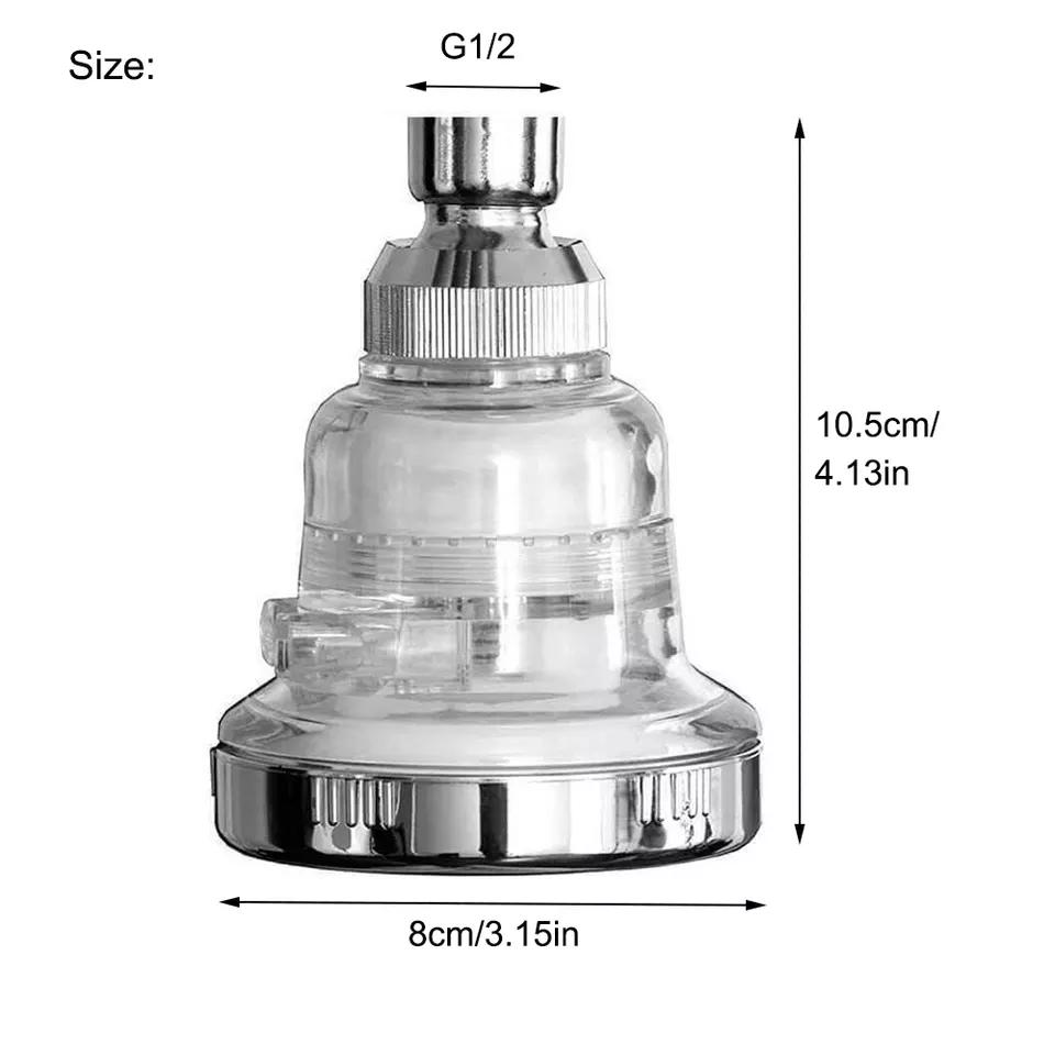 High Pressure Wall Mount Rainfall Showerhead Water Saving 3 Modes Adjustable Ceiling Shower Head Chlorine Fluoride Water Filter
