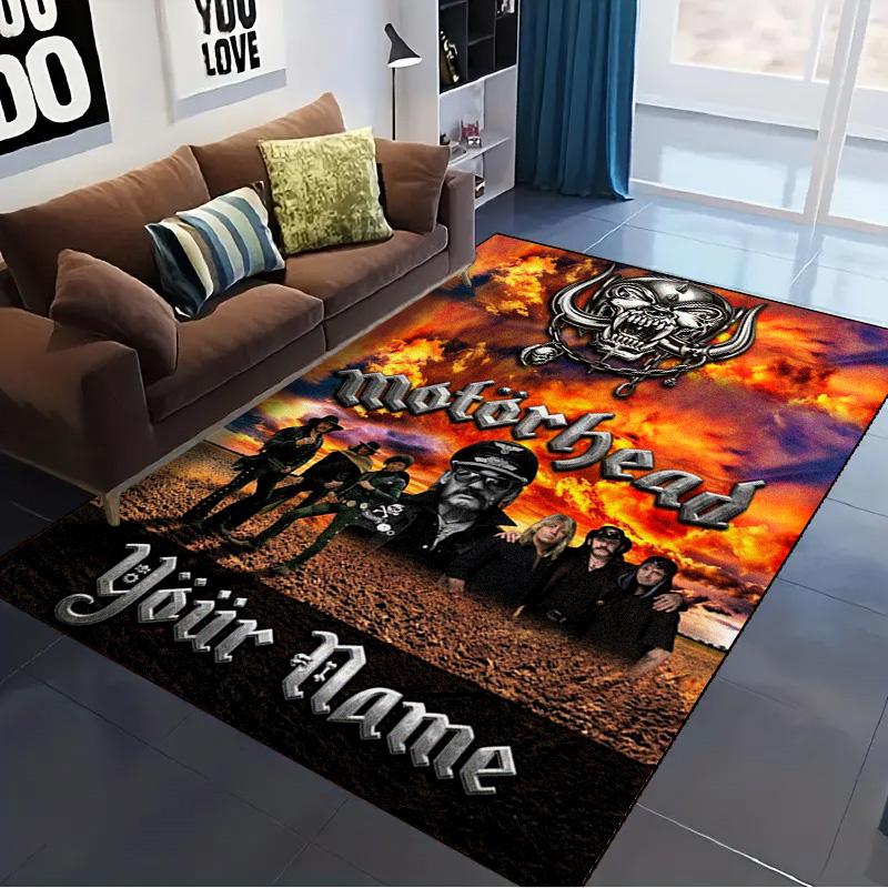 Name Custom Motörhead Carpet Rug for Living Room Bedroom Home Sofa Decoration,Kids play Non-slip Floor Mat