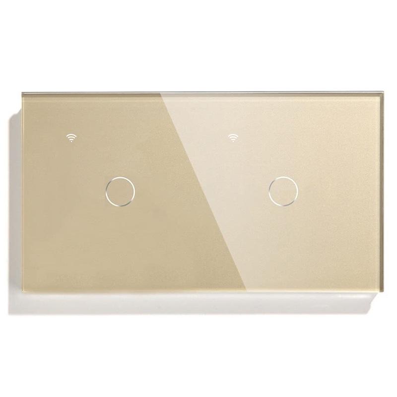 

European Standard Zigbee Smart Glass Panel Switch, Type 157, Compatible with Alice Voice and Tuya.