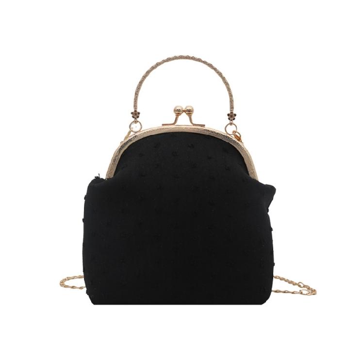 

Sophisticated Evening Purse Compact Design Adjustable Shoulder Chain Crossbody Purse Stylish Handbag for Women and Girls чорний