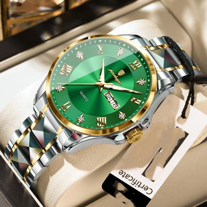 Top Brand Fashion New Men's Watch Luxury Double Calendar Waterproof Luminous Men's Wrist