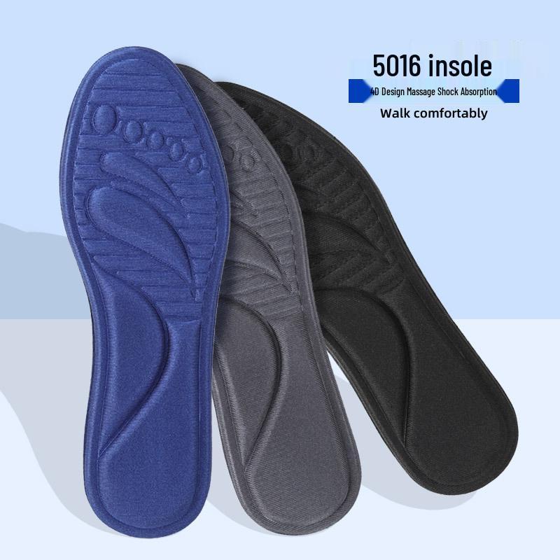 Elastic Shock-Absorbing Breathable Cuttable Sports Shoe Insoles