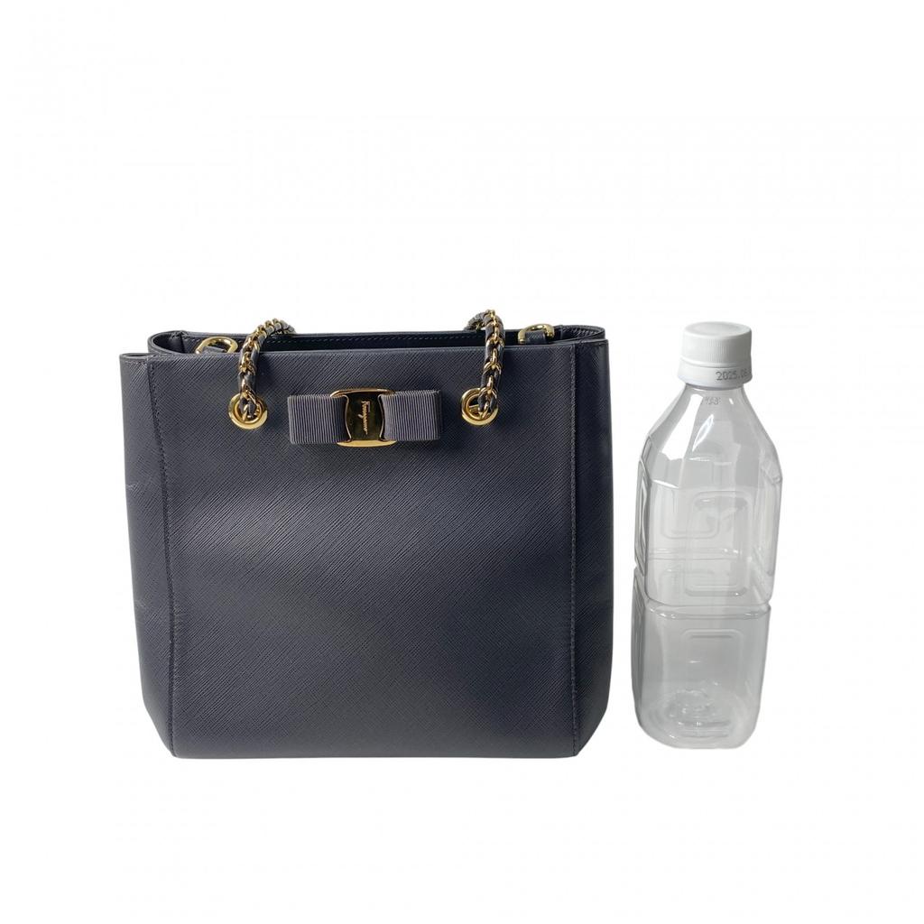 Used Salvatore FerragamoShoulder Bag Gray Leather Women