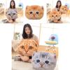 Cute And Creative 3d Cat Head Cushion Soft Plush Alien Cat Pillow Gift