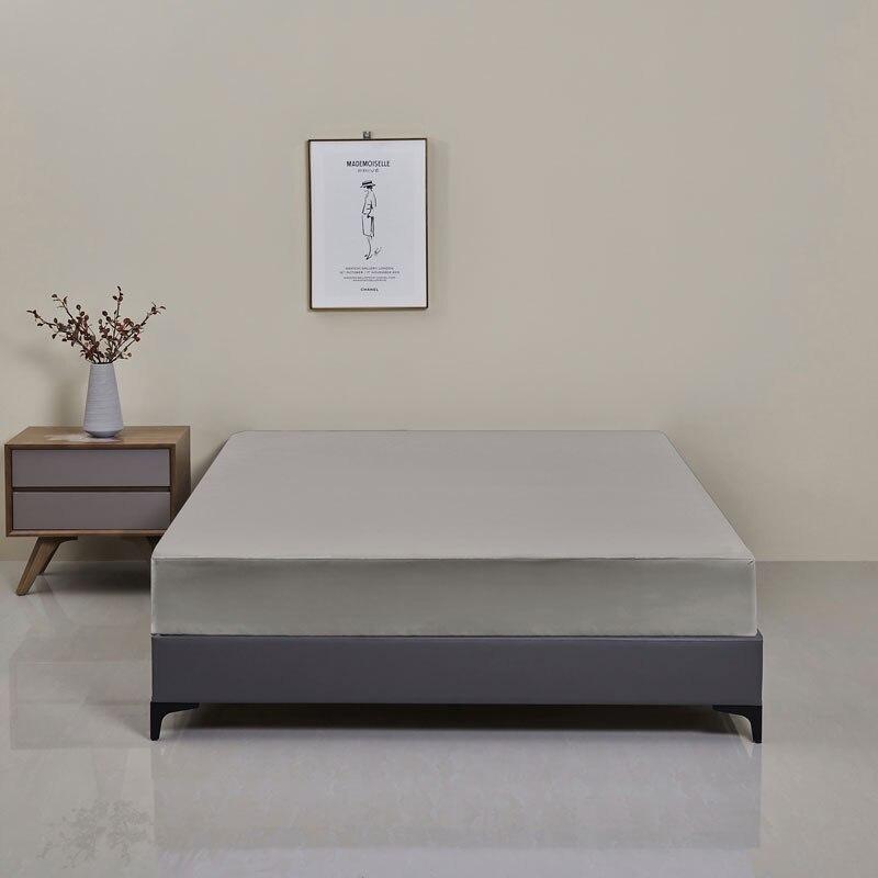 

Safe Waterproof Mattress Protector, Soft Comfortable Breathable Solid Color Bedding Mattress Cover Fitted, Machine Washable 90x200x30cm сірий