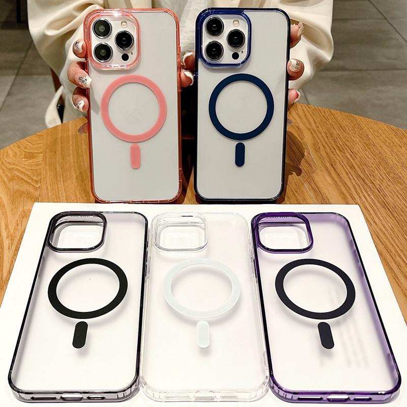 Transparent Magnetic Adsorption Case for iPhone 17 - Compatible with iPhone 12, 13, 14, 15 Pro Max, and 16