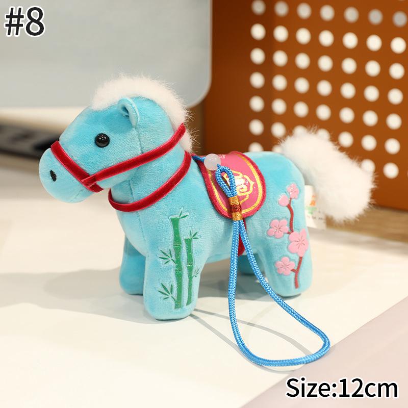 Horse Statues Figure Desk Ornament Christmas New Year Home Office Decoration Spring Festival Decoration Party Gift Horse Favors