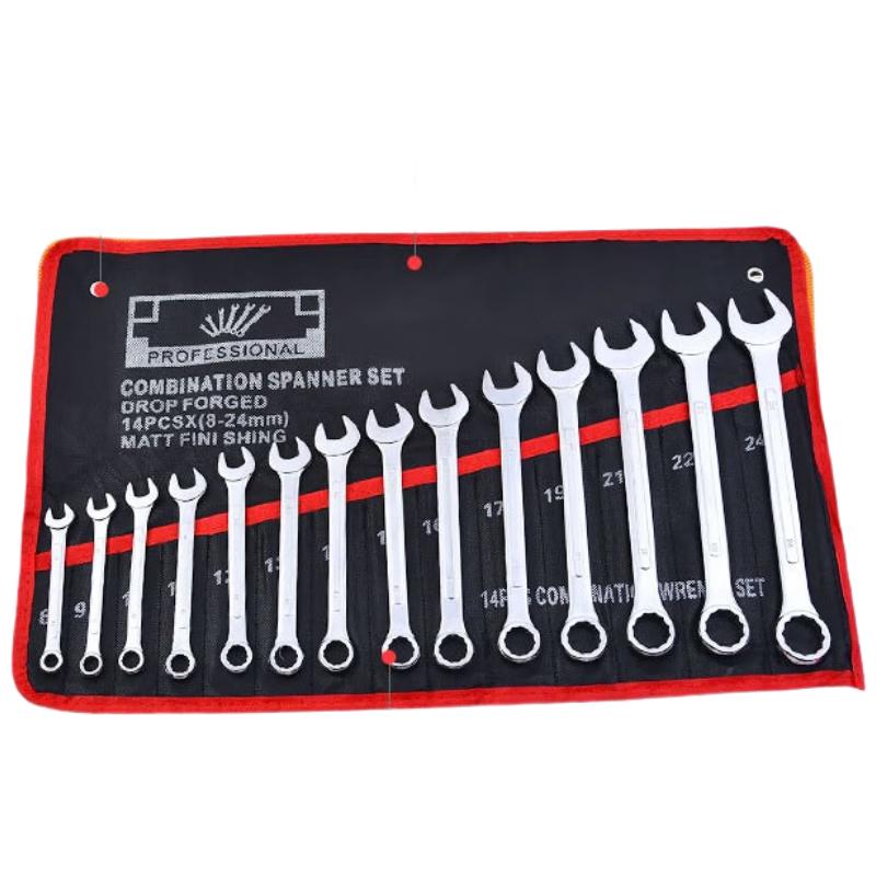 Honggong 15-Piece Combination Wrench Set (8-24mm)
