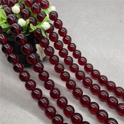 Perline di cristallo rosso vino intenso per gioielli fai da te, bracciale, collana, perline sciolte