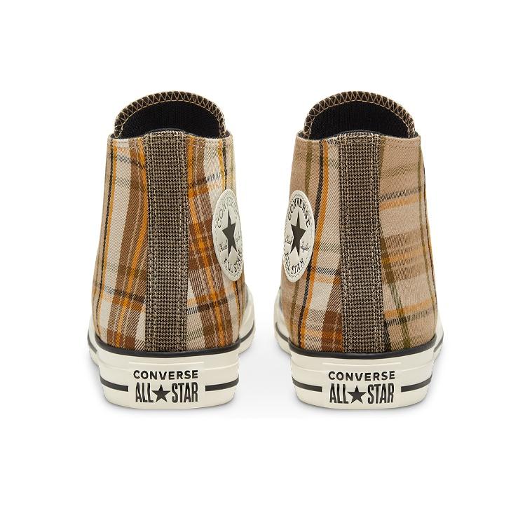 Converse Chuck Taylor All Star Rétro Décontracté Montantes Chaussures en Toile Femme sneaker Kaki 568925C