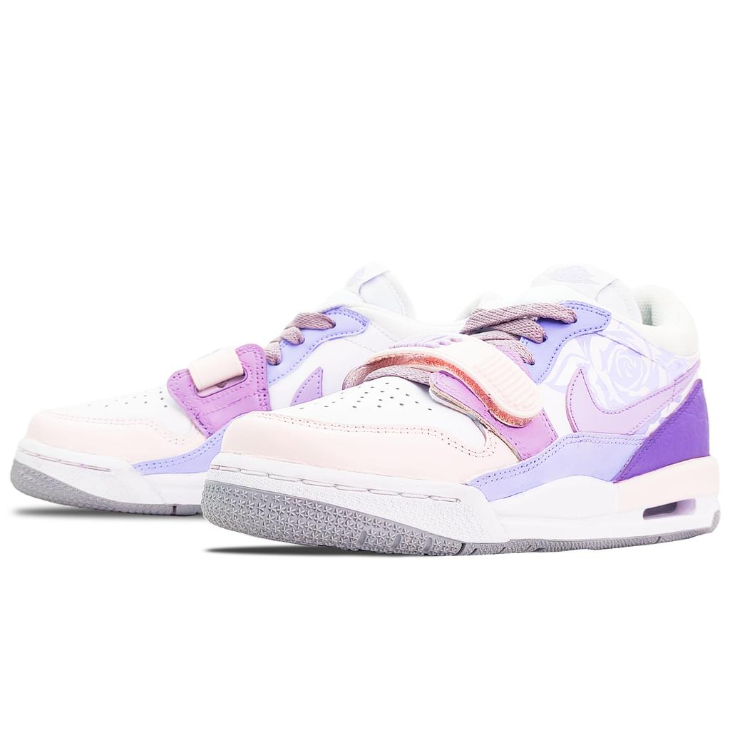 Jordan Legacy 312 Cushioning, Wear Resistant Low top Vintage Basketball Shoes GS Pink Purple HF0747-151(Team188-)