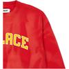 Palace Try-Dye Round Neck Letter Sports Sweatshirt Unisex sweatshirt Red P20CS015