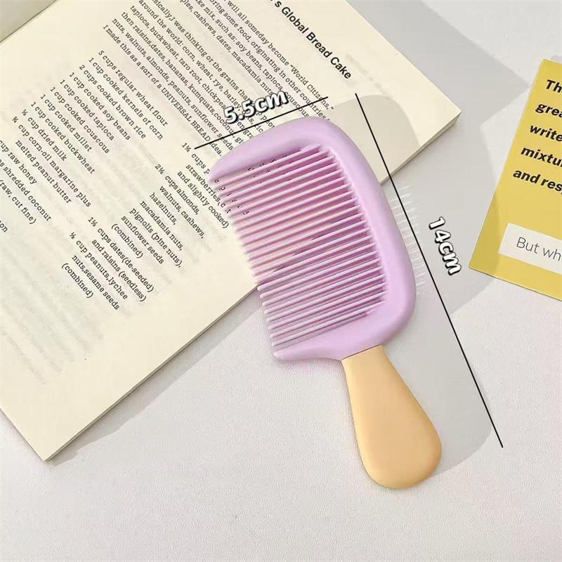 Мини-милая расческа для девочки-мальчика, маленькая мультяшная красочная портативная утолщенная прочная расческа для волос, аксессуары для волос для маленьких девочек и детей фиолетовый