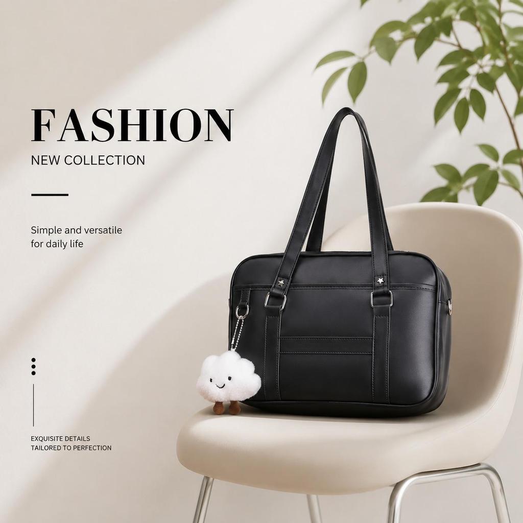 Trendy Japanese Academy Style JK Uniform Tote Women's Shoulder Handbag