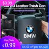 2025 Hot Car Trash Can Seatback Leather Organiser Trash Storage Accessories Interior For BMW E46 E90 E60 F30 F10 E39 E36 F20 E87