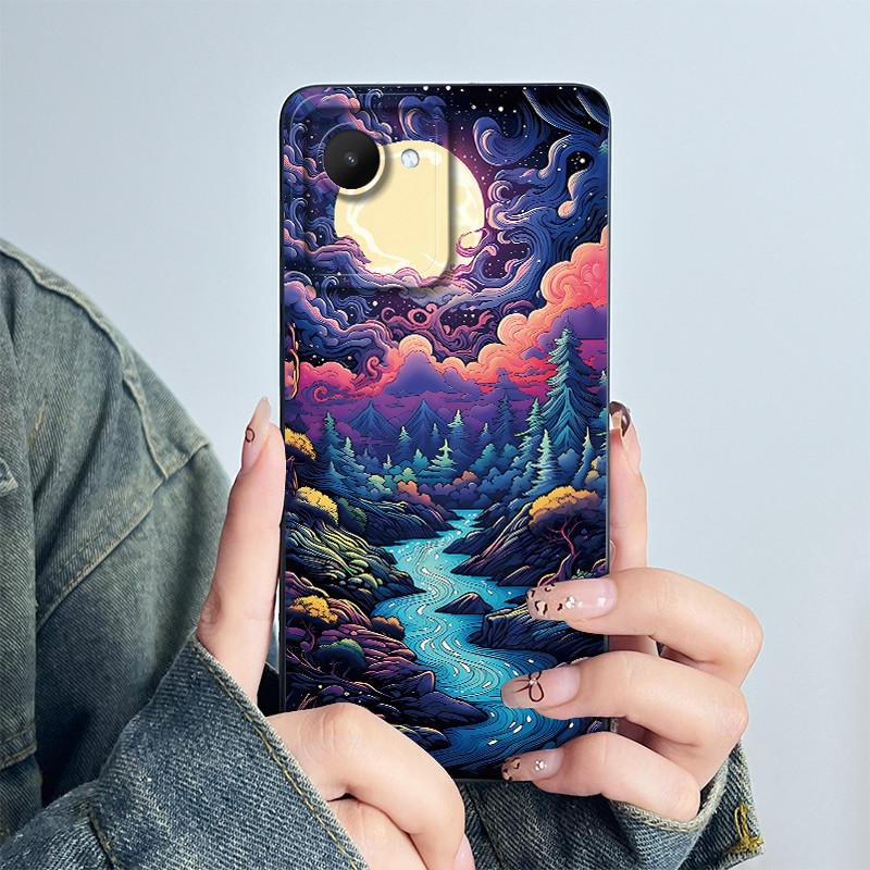 For Realme C30 C30s Narzo 50i Prime Phone Case RMX3690 RMX3506 Coque Soft Silicone Sweet Painted Back Printed Protective Cover