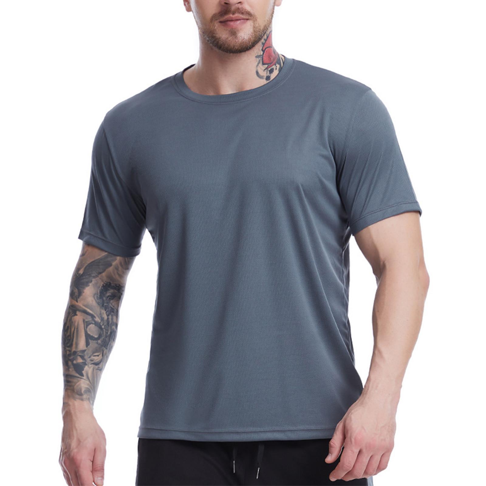 Мужская модная футболка уличная повседневная одежда с коротким рукавом XXL 887₽