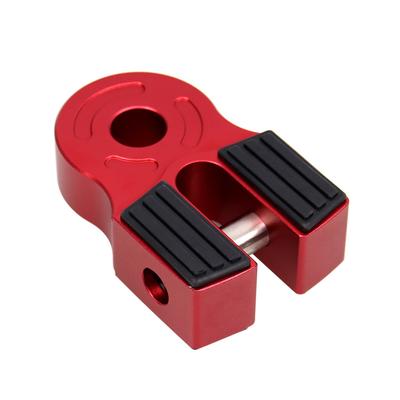 Red Aluminum Flatlink Winch Shackle Mount Assembly For Tow Haul Truck ATV UTV
