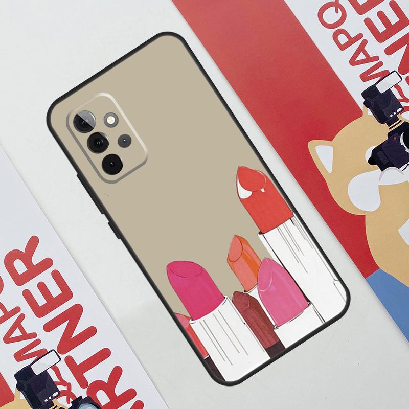 Lipstick Love Fashion Case For Samsung Galaxy A06 A16 A36 A56 A55 A35 A33 A53 A13 A23 A17 A54 A34 A14 A52 A32 A15