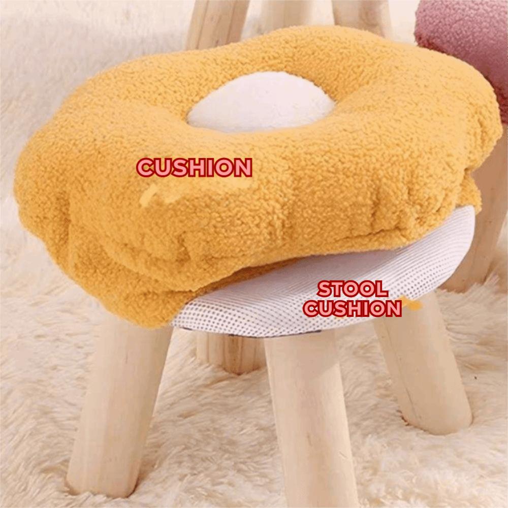 Soft Padded Low Stool Solid Wood Foot Rest Stool Multi Purpose Sofa Bench Sofa Side