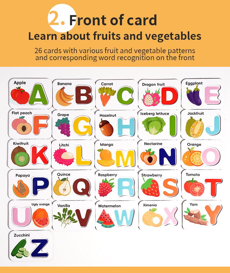 Alphabet Spelling Game: English Flashcards for Kindergarten Puzzle and Early Learning