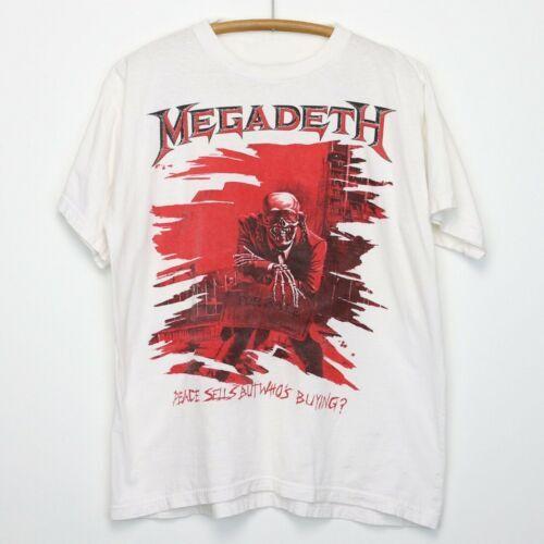Megadeth Peace Sells But Who’s Buying T-Shirt Vintage White M
