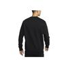 Nike Club Fleece Graphic Print Crew Neck Sweatshirt Men Tops Black FN2611-010