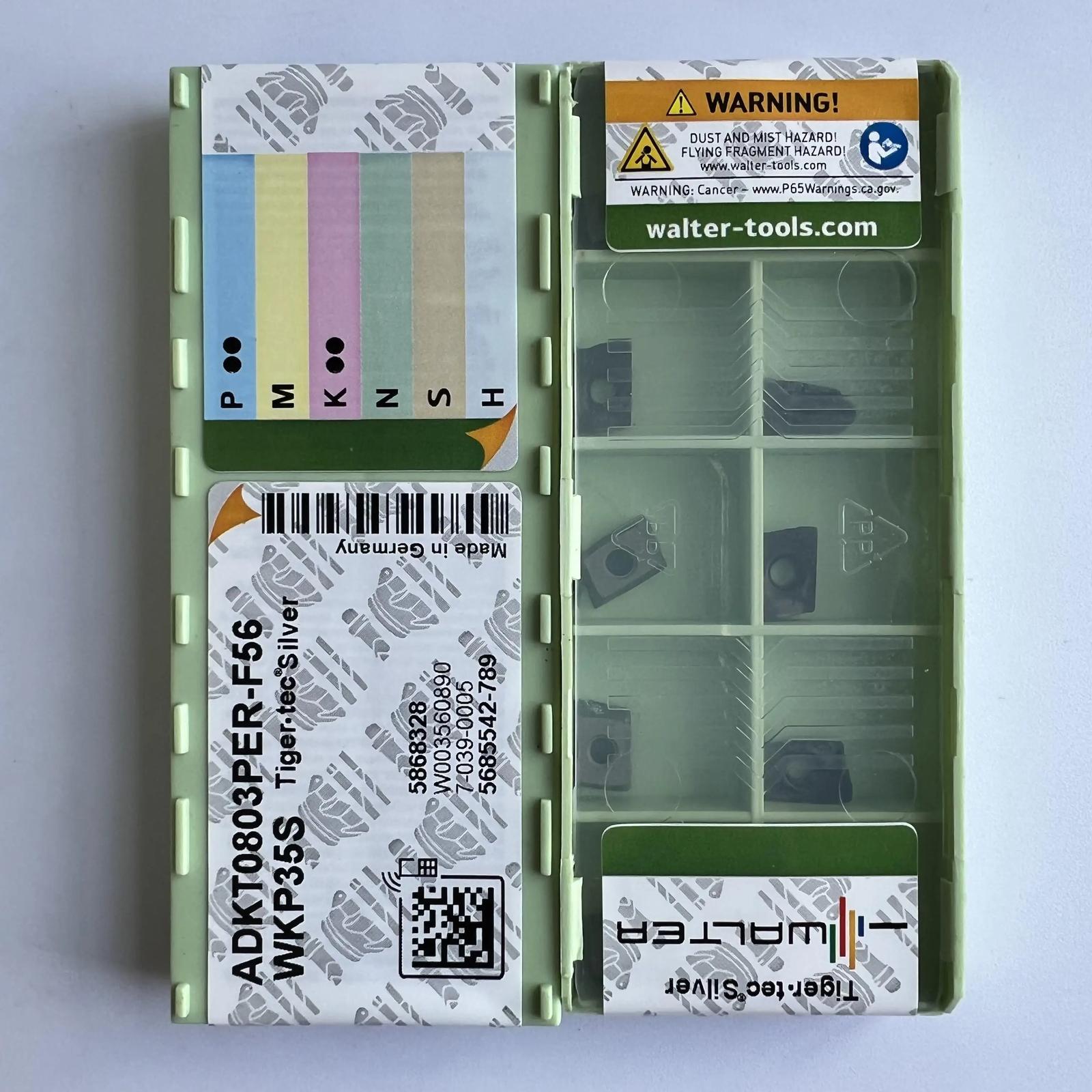 

Original / ADKT0803PER-F56 WKP35S / Industrial indexable Carbide Inserts 10 Pcs