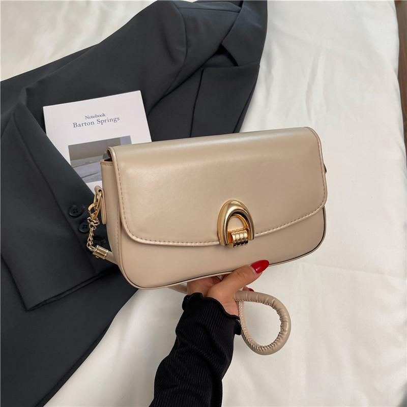 Textured Women's Messenger Bag 2025 New Retro Underarm Shoulder Bag Trendy Fashion Trend Commuter Small Square Bag