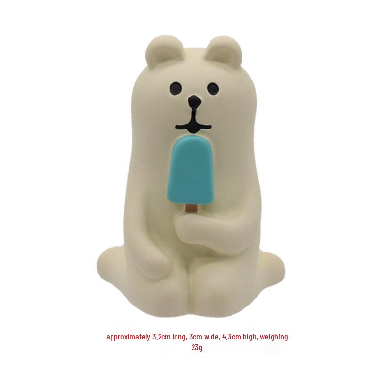 Kreative japanische Zakka Harzornamente: Shiba Inu, Pinguin, Katze, Eisbär und Edamame