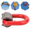 G80 Alloy Steel Forged D Ring Shackle HighStrength Lifting Ring Shackles(2t )