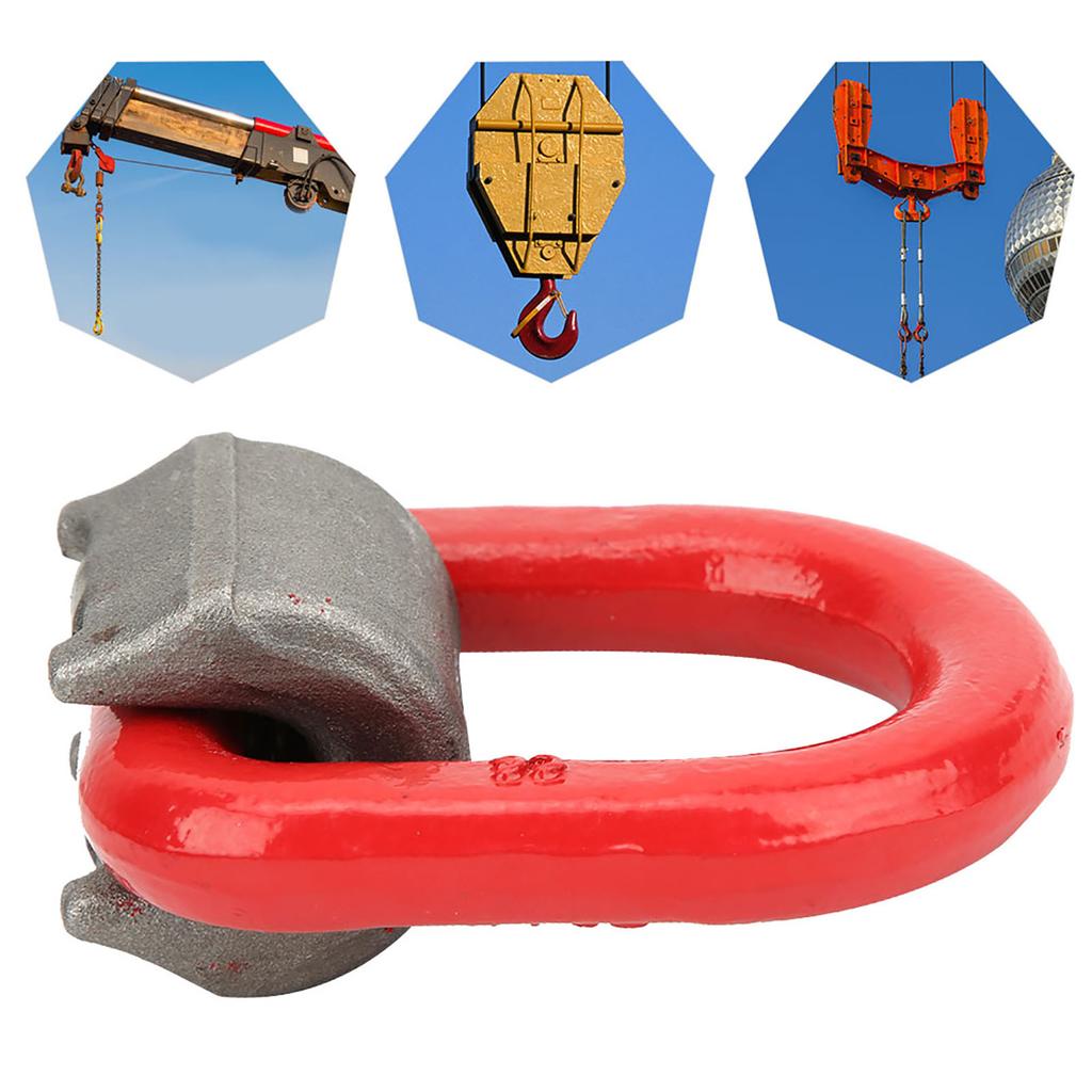 G80 Alloy Steel Forged D Ring Shackle HighStrength Lifting Ring Shackles(2t )