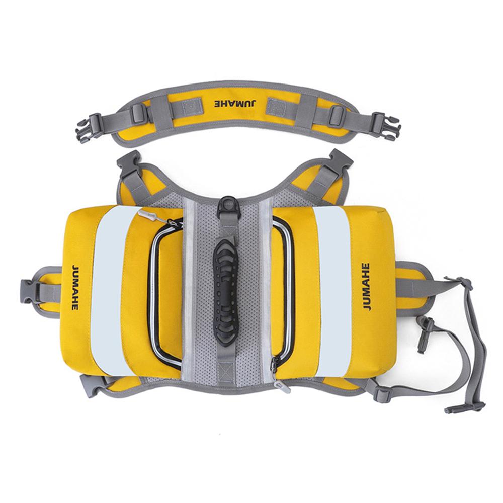 Pet Snack Bag Outdoor Dog Backpacks Harness Reflective Chest Strap Double Bags Vest Walk Travel Camping for Medium Large Dog
