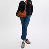 Coach Juliet 30 Zipper Closure Suede Leather Shoulder Bag Large Women Shoulder Bag Brass Polished-Amber CR670-B4BAR