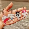Funny Muscle Keychain Anime Hello Kittys Kawaii Girls Keychain Fitness Macho My Melodys Backpack Couple Pendant Toy Gift