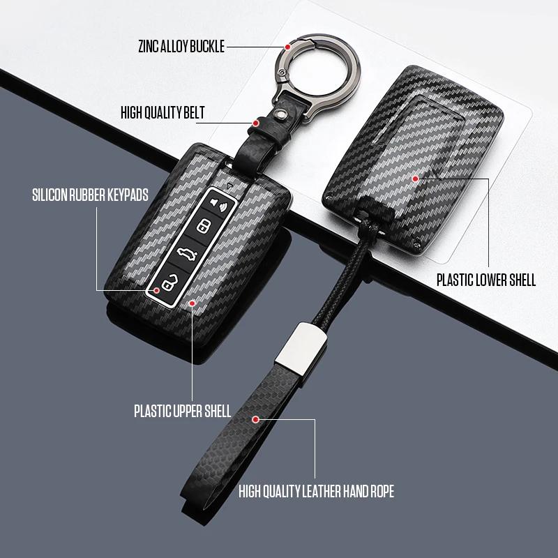 Suitable Carbon Fiber Auto Key Fob Housing High-End Auto Key Fob Fit For Tank China Automotive Tank300 Auto Key Fob Cover Tank400 Tank500 Hi4T