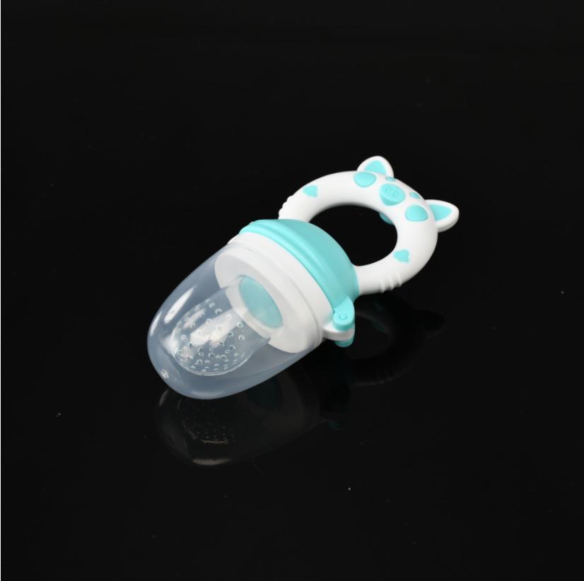 

Silicone Baby Fruit & Veggie Teether Pacifier Feeder синий