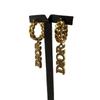 Christian Dior For both ears Swing Dior Evolution Gold Plated DIOR Letter Curb Hoop Earrings Pierce gold Gold Plated Women Used