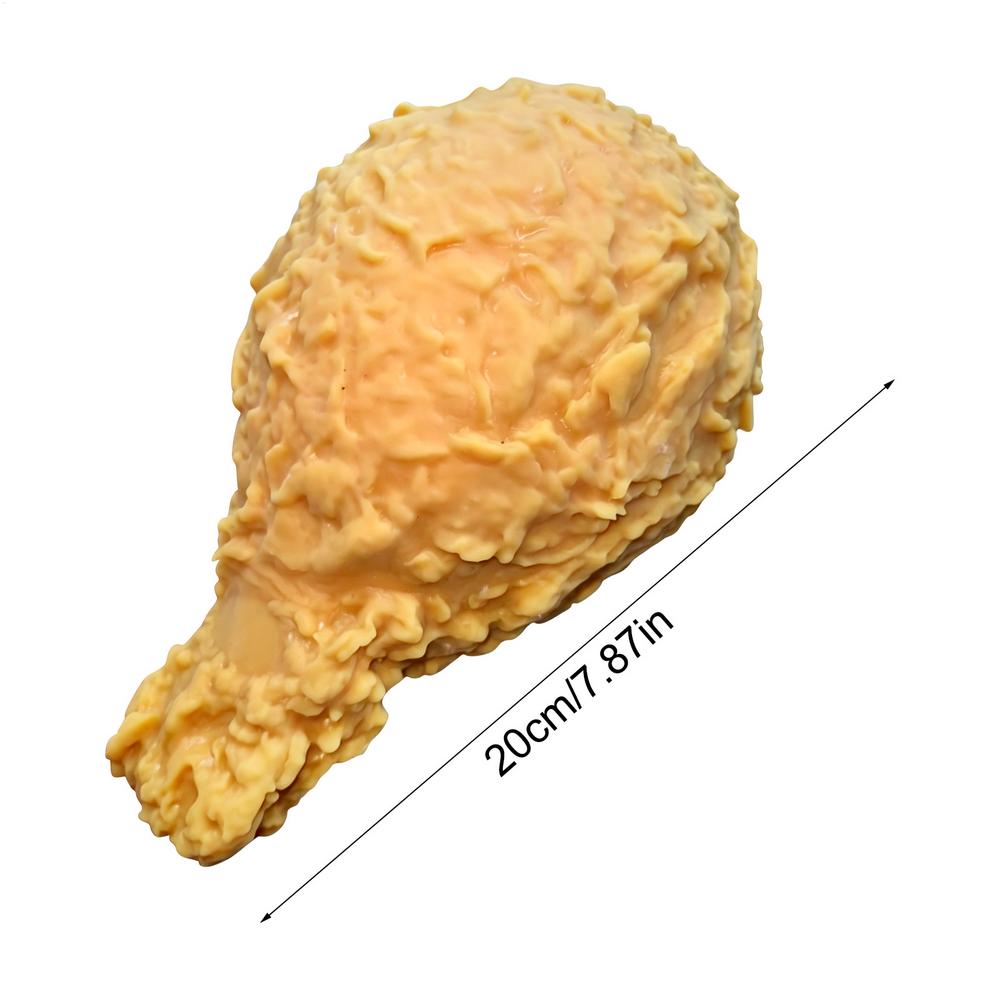 Simulated Fried Chicken Leg Shaped Stress Relief Toy Soft Anti-Anxiety Adhd Sensory Fidget Toy For Kids Adult Party Favors